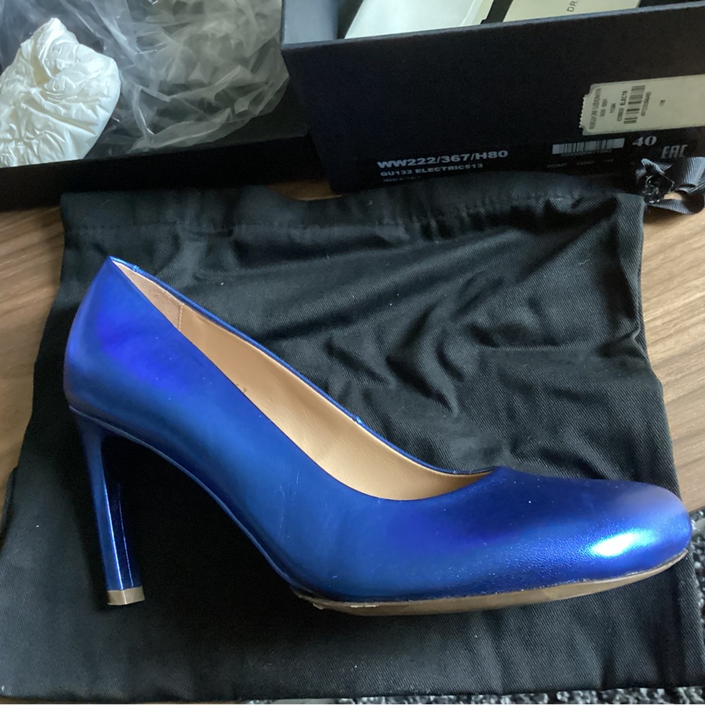 Dries Van Noten Electric Blue Heels NIB, Euro Size 40 - Picture 4 of 9